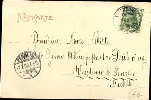 Ak Ostseebad Timmendorfer Strand, Wolfsschlucht