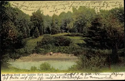 Ak Hamburg Wandsbek Sasel, Saseler Park, Inh. Hinr. Kröger