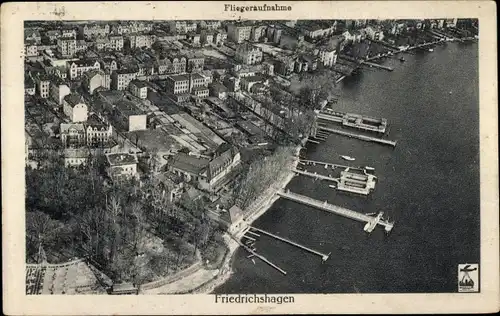 Ak Berlin Köpenick Friedrichshagen, Fliegeraufnahme, Müggelsee