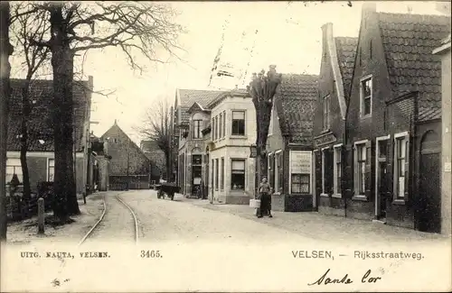 Ak Velsen Nordholland Niederlande, Rijksstraatweg