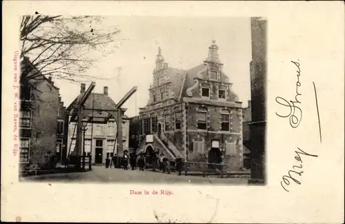 Ak De Rijp De Ryp Nordholland Niederlande, Rathaus, Brücke