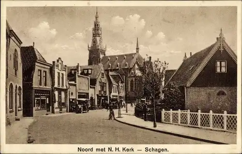 Ak Schagen Nordholland Niederlande, Noord, N. H. Kerk