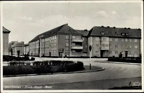Ak Gussew Gumbinnen Ostpreußen, Erich Koch Platz