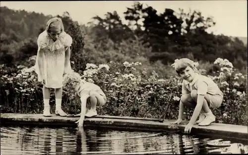 Ak Kinder von König Leopold III. von Belgien