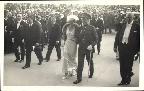 Foto Ak König Leopold III. von Belgien, Astrid von Schweden