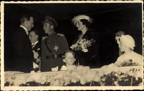 Foto Ak König Leopold III. von Belgien, Astrid von Schweden