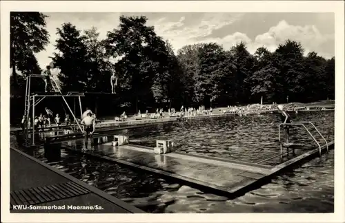 Ak Meerane in Sachsen, KWU Sommerbad