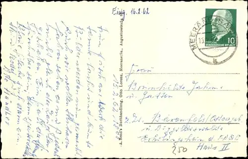 Ak Meerane in Sachsen, Markt, Rathaus