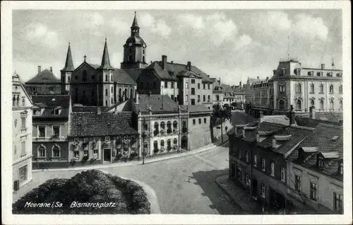 Ak Meerane in Sachsen, Bismarckplatz