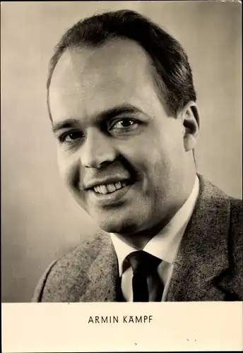 Ak Sänger Armin Kämpf, Portrait