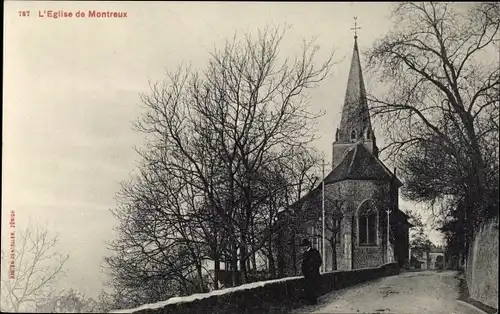 Ak Montreux Kanton Waadt, Kirche