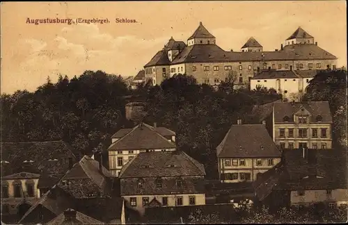 Ak Augustusburg im Erzgebirge, Schloss