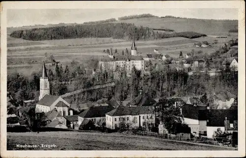 Ak Neuhausen im Erzgebirge, Panorama