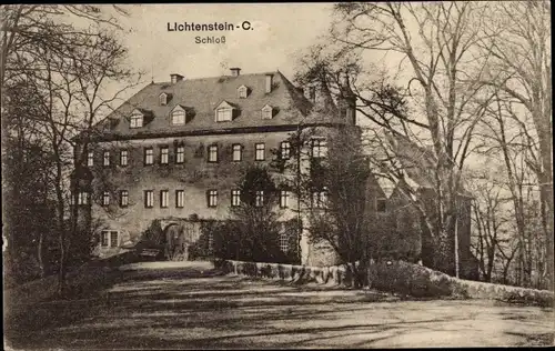 Ak Lichtenstein in Sachsen, Schloss