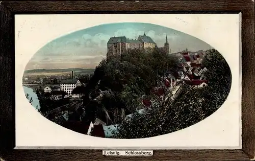 Präge Passepartout Ak Leisnig, Schlossberg, Burg