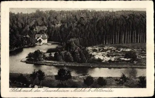 Ak Lauenhain Mittweida in Sachsen, Blick nach der Lauenhainer Mühle