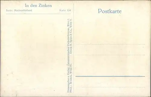 Ak Steiermark, Mariazellerland, In den Zinken