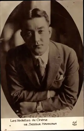 Ak Schauspieler Sessue Hayakawa, Portrait, Les Vedettes de Cinéma