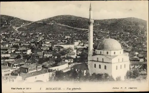 Ak Bitola Monastir Mazedonien, Gesamtansicht, Moschee