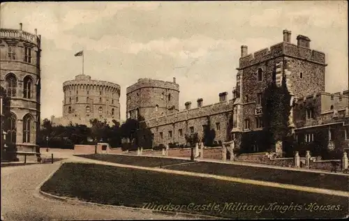 Ak Windsor Berkshire England, Castle, Military Knights' Houses