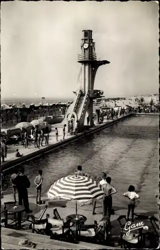 Ak Le Touquet Paris Plage Pas de Calais, La Piscine Marine, nouveau Plongeoir