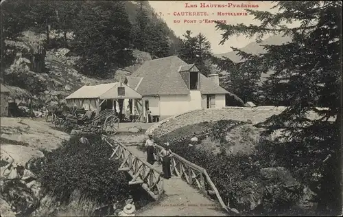 Ak Cauterets Hautes Pyrénées, Hotellerie du Pont d&#39;Espagne