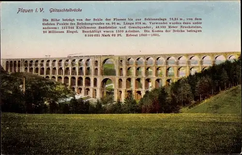 Ak Mylau Reichenbach im Vogtland, Göltzschtalbrücke