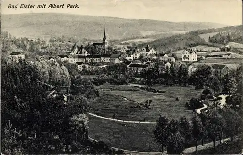 Ak Bad Elster im Vogtland, Albert Park