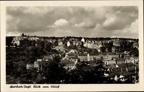 Ak Auerbach im Vogtland, Blick vom Schloss