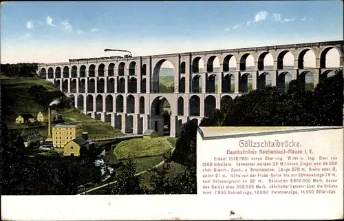 Ak Mylau Reichenbach im Vogtland, Göltzschtalbrücke