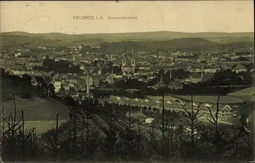 Ak Oelsnitz im Vogtland, Gesamtansicht