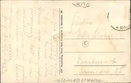 Ak Dippoldiswalde in Sachsen, Straßenpartie mit Kirche