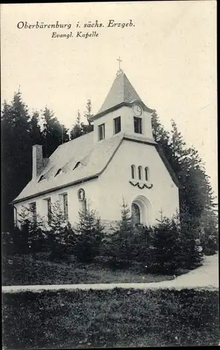 Ak Oberbärenburg Bärenburg Altenberg Erzgebirge, Evangelische Kapelle