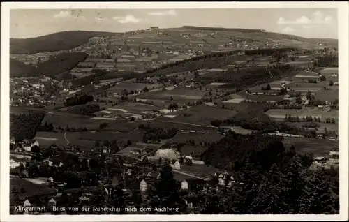 Ak Aschberg Klingenthal im Vogtland Sachsen, Blick von der Rundschau