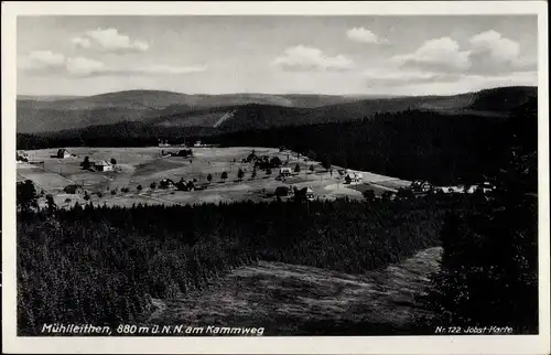 Ak Mühlleithen Klingenthal im Vogtland Sachsen, Am Kammweg, Panorama