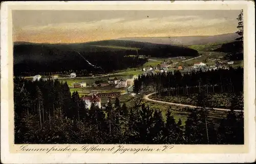 Ak Jägersgrün Muldenhammer im Vogtland, Gesamtansicht