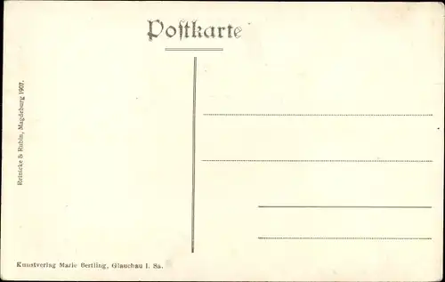 Ak Glauchau in Sachsen, Schlosspark und Schloss