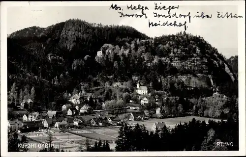 Ak Oybin in der Oberlausitz, Panorama vom Ort