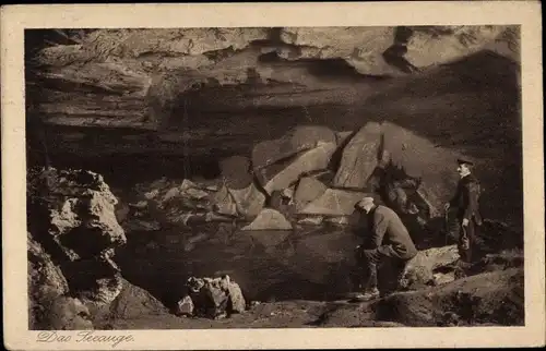 Ak Uftrungen im Harz, Höhle Heimkehle