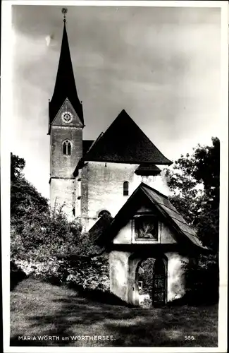 Ak Maria Wörth am Wörthersee Kärnten, Kirche