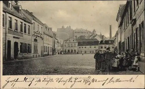 Ak Glauchau in Sachsen, Breitestraße, Kindergruppe