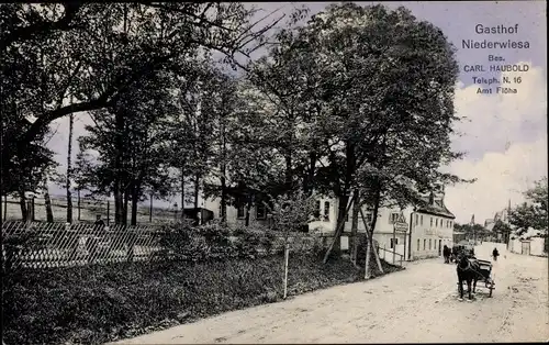 Ak Niederwiesa Sachsen, Gasthof Niederwiesa