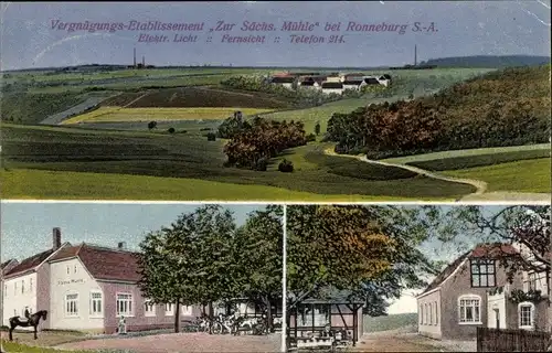 Ak Ronneburg in Thüringen, Vergnünungs Etablissement Zur Sächsischen Mühle