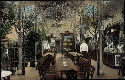 Ak Frankenberg in Sachsen, Wintergarten, Restaurant