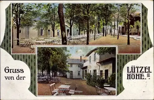 Ak Lützelhöhe Frankenberg in Sachsen, Gastwirtschaft