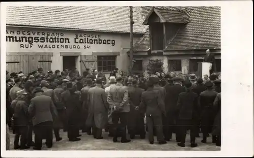 Foto Ak Callenberg in Sachsen, BSS Callenberg, Landesverband Sachsen, Abstimmungsstation Callenberg