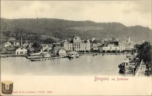 Ak Bregenz am Bodensee Vorarlberg, Totalansicht
