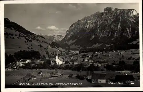 Ak Mellau in Vorarlberg, Gesamtansicht mit Kanisfluh