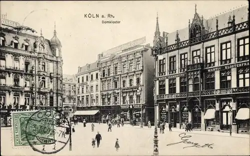 Ak Köln am Rhein, Domkloster, Geschäfte