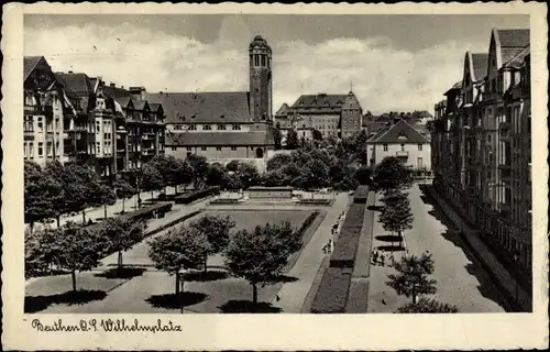 Ak Bytom Beuthen Oberschlesien, Wilhelmplatz
